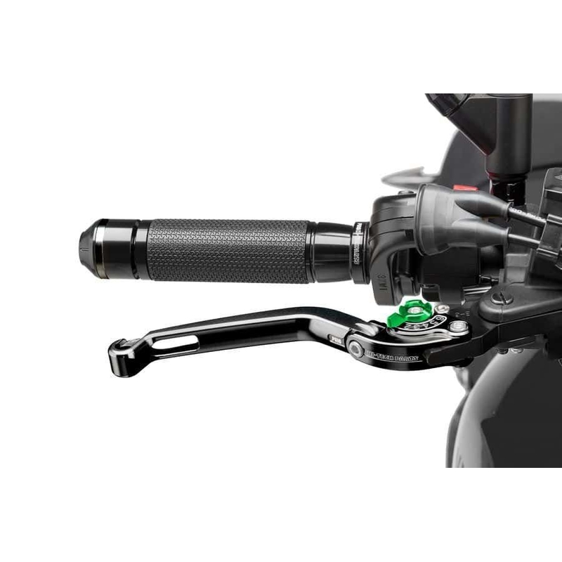 Brake lever without adapter PUIG foldable black/green