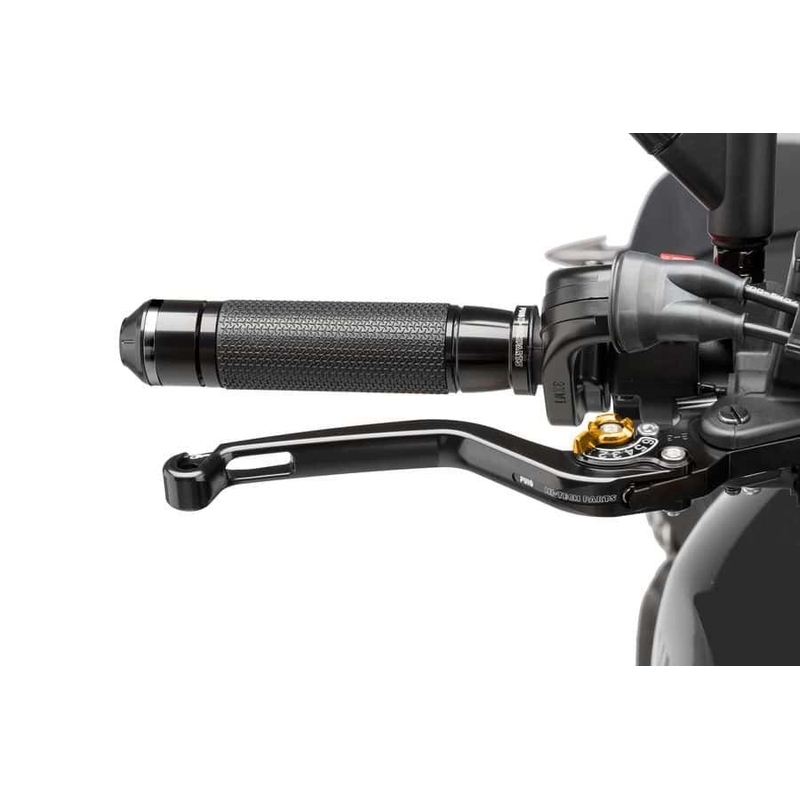 Brake lever without adapter PUIG long black/gold wyprzedaż