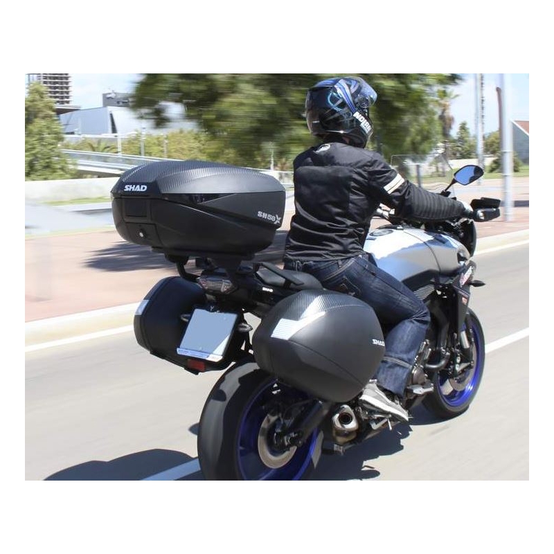 Top case SHAD SH58X Carbon (expandable concept) with PREMIUM lock