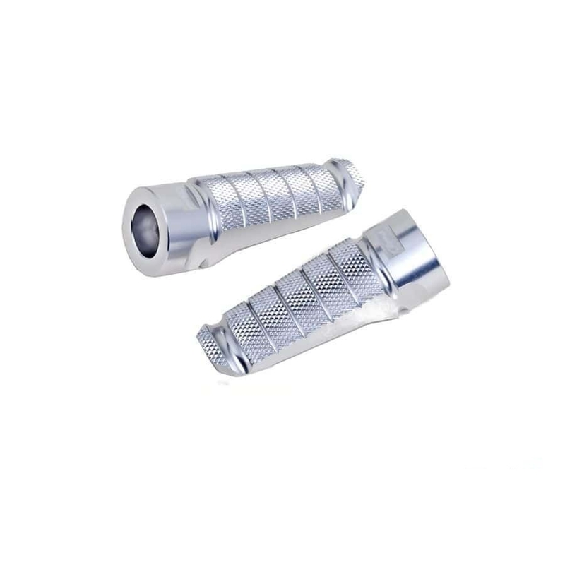 Footpegs without adapters PUIG RACING silver