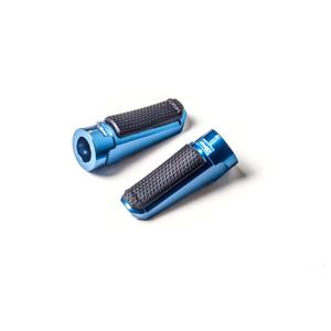 Footpegs without adapters PUIG SPORT 7318A blue with rubber
