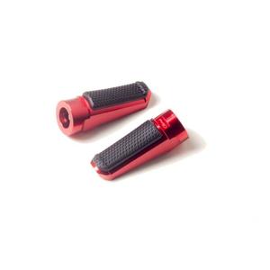 Footpegs without adapters PUIG SPORT 7318R red with rubber