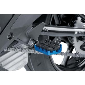 Footpegs without adapters PUIG ENDURO 7587A blue with rubber