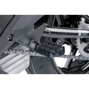 Footpegs without adapters PUIG ENDURO 7587N black with rubber