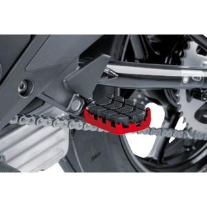 Footpegs without adapters PUIG ENDURO 7587R red with rubber