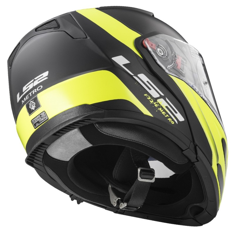 Kask szczękowy LS2 FF324 Metro Rapid czarno-żółty
