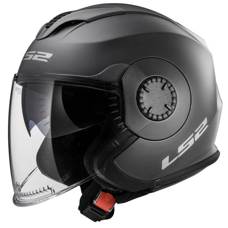 Otwarty kask motocyklowy LS2 OF570 Verso matowy tytanowy