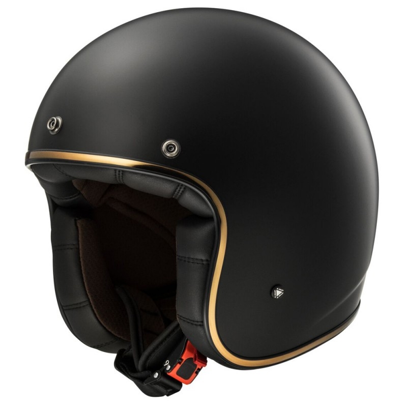 Otwarty kask motocyklowy LS2 OF583 Bobber Solid czarny matowy