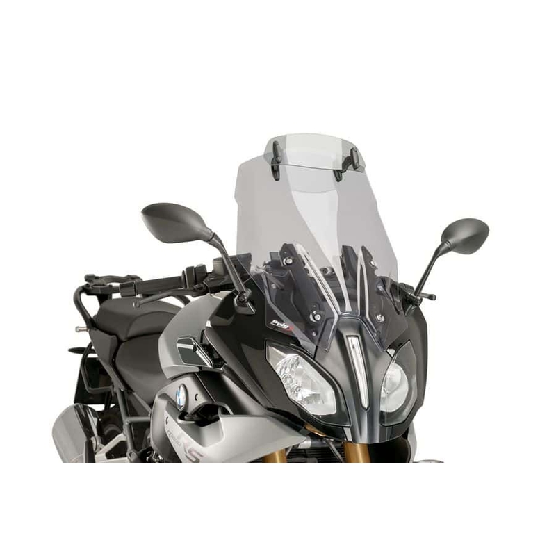 Windscreen PUIG TOURING WITH VISOR smoke for BMW R 1250 RS 2019-2024