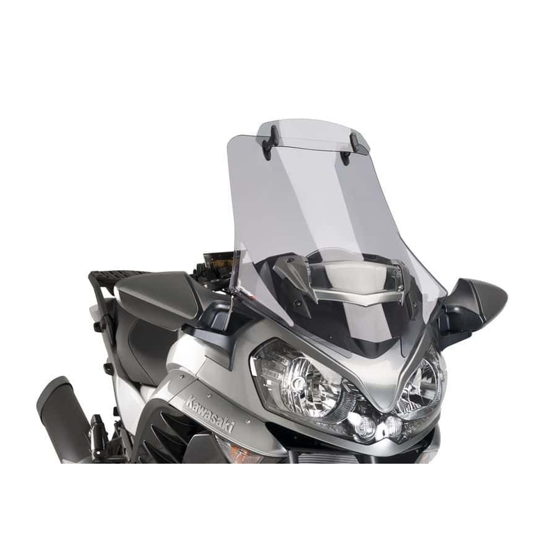 Windscreen PUIG TOURING WITH VISOR smoke for KAWASAKI GTR 1400 2015-2017