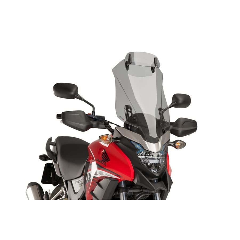 Windscreen PUIG TOURING WITH VISOR smoke for HONDA CB 500 X / XA 2016-2024