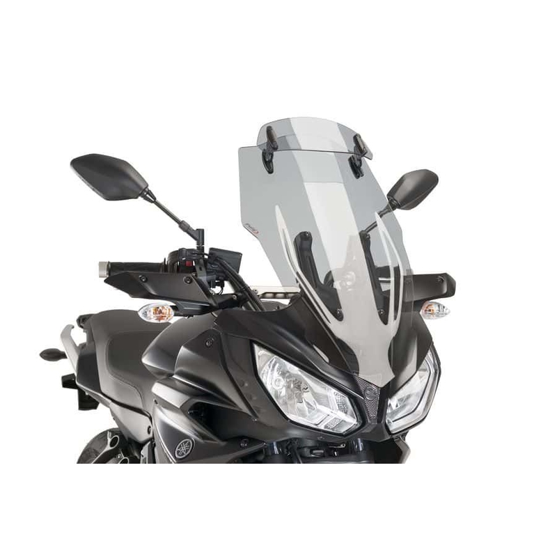 Windscreen PUIG TOURING WITH VISOR smoke for YAMAHA MT-07 Tracer / Tracer 700 2016-2019