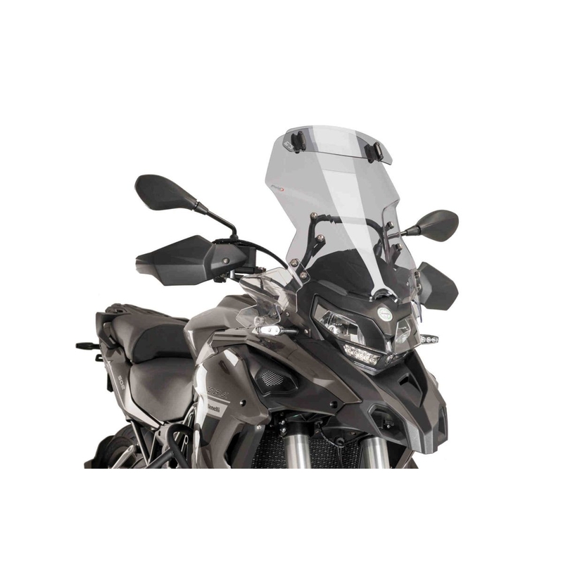 Windscreen PUIG TOURING WITH VISOR smoke wyprzedaż