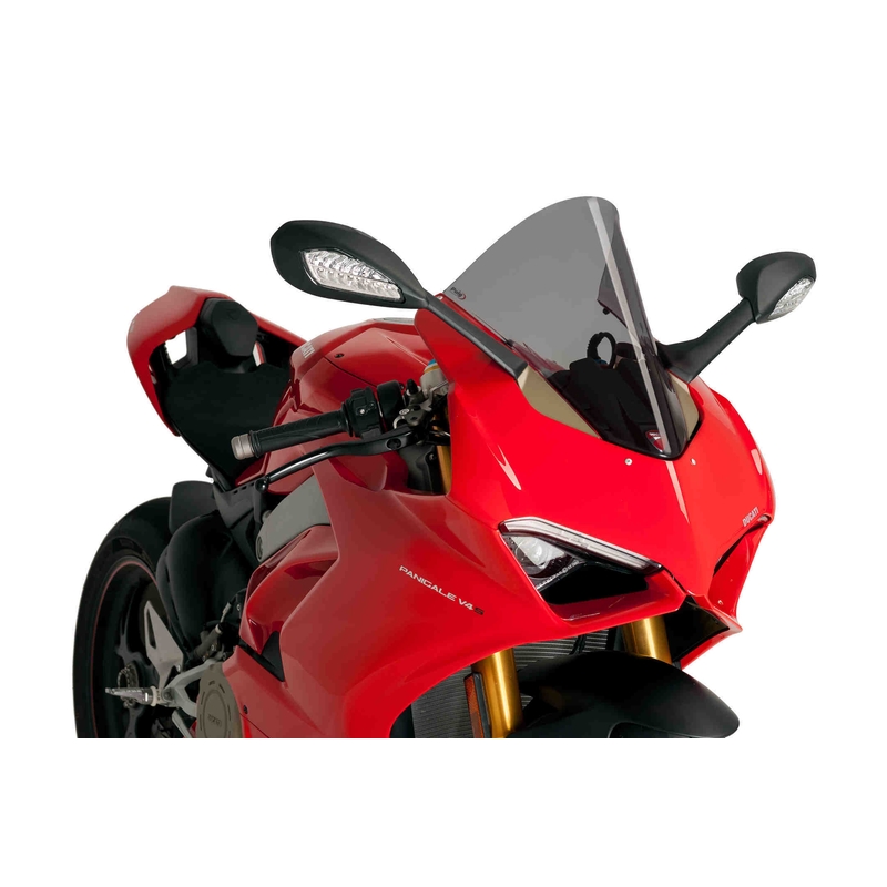 Windscreen PUIG RACING dark smoke for DUCATI Panigale V2 950 2020-2024