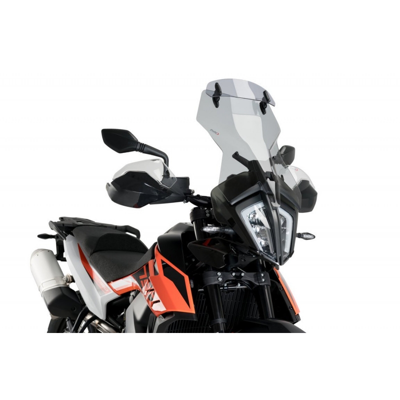 Windscreen PUIG TOURING WITH VISOR smoke for KTM Adventure 790 / R 2019, KTM Adventure 890 /R/L 2021-2022