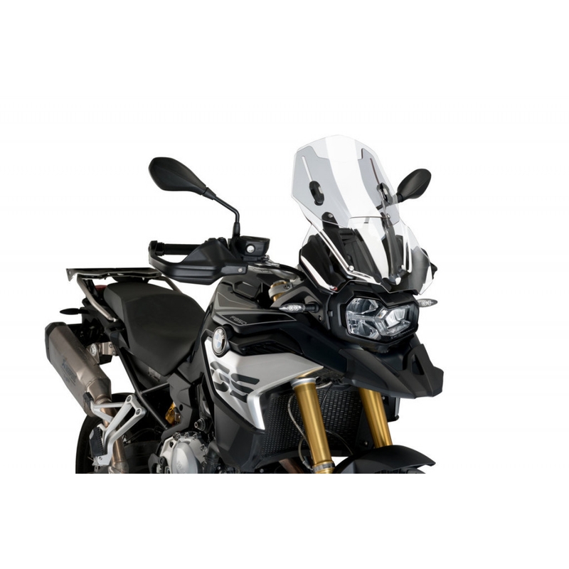 Windscreen PUIG RACING WITH SUPPORT + PROTECTION clear