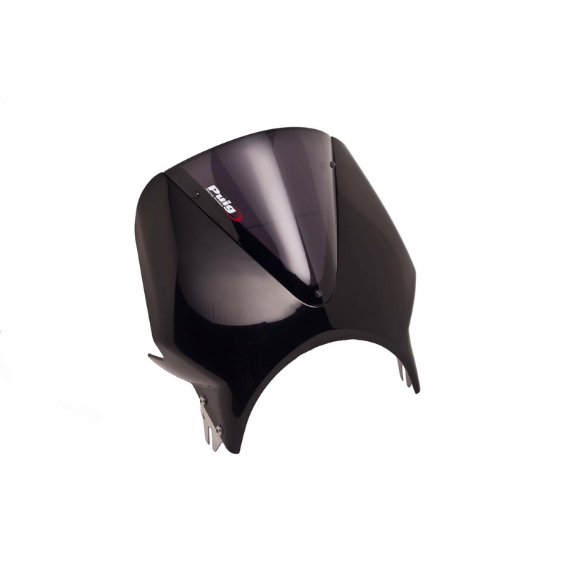 Windshield PUIG VISION black/dark smoke