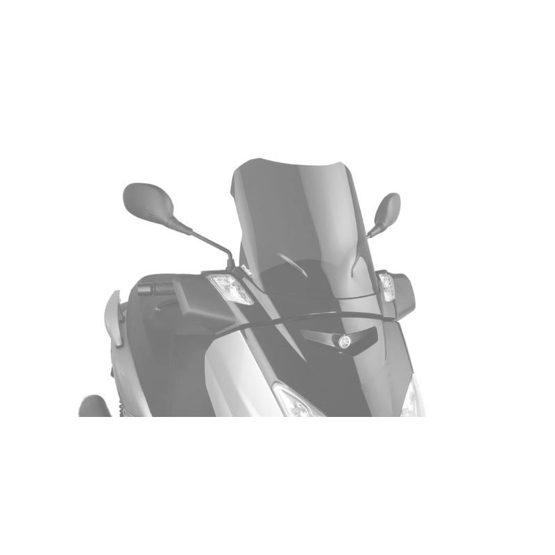 Windshield PUIG V-TECH LINE TOURING black for YAMAHA YP 125 X-MAX 2005-2009, YAMAHA YP 250 X-MAX 2005-2009