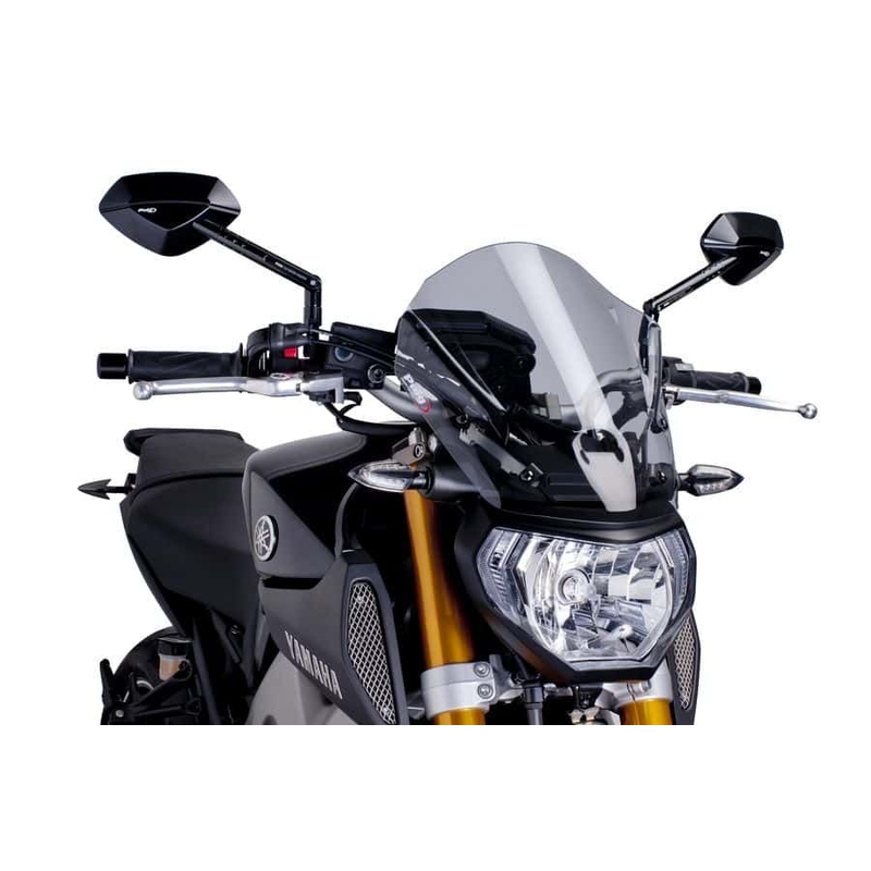 Windshield PUIG NEW. GEN TOURING smoke for YAMAHA MT-09 850 / 890 2013-2016