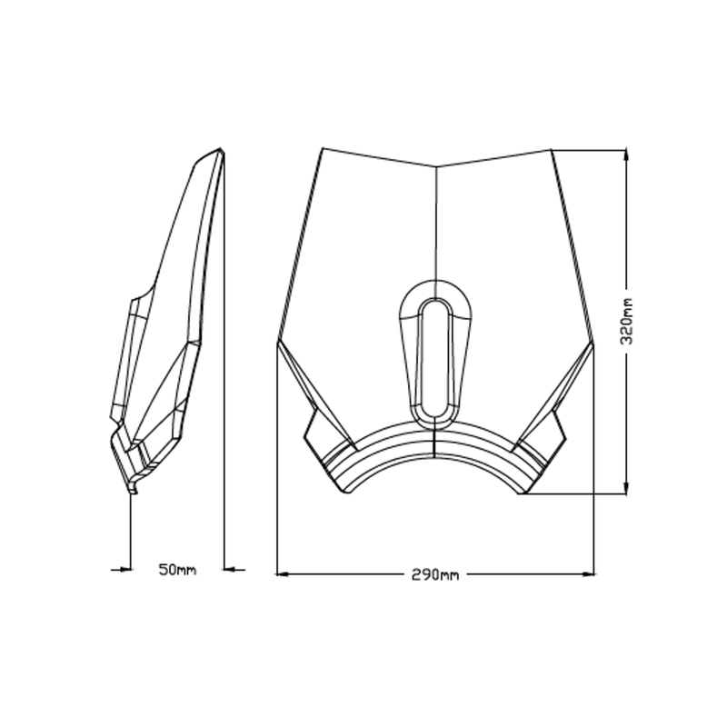 Windshield PUIG NEW GEN. SPORT transparent