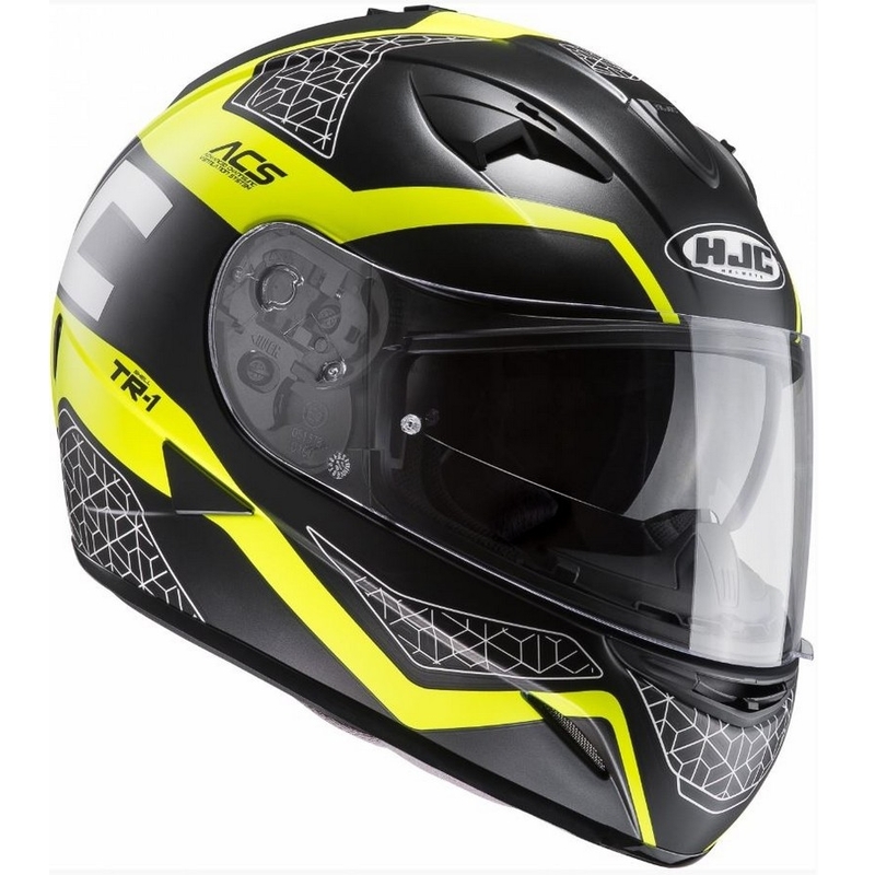 Kask motocyklowy HJC TR-1 Tholos MC4HSF czarno-żółty wyprzedaż