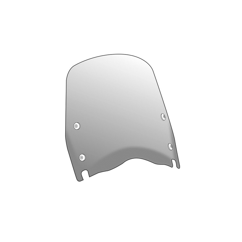 Windshield PUIG T.S. transparent for KYMCO Agility 125 City (R16) 2015-2018, KYMCO Agility 125 City + 2015-2017