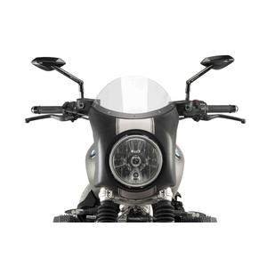 Windshield PUIG SEMI-FAIRING 9253W matt black transparent