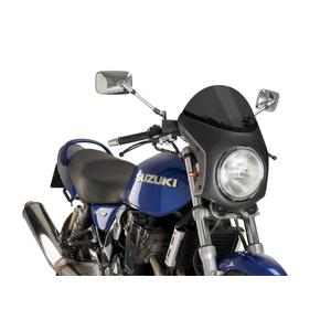 Windshield universal PUIG SEMI-FAIRING 9515F carbon look dark smoke