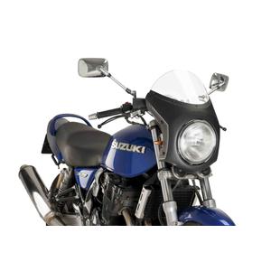 Windshield universal PUIG SEMI-FAIRING 9515W carbon look transparent