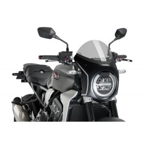 Windshield PUIG SEMI-FAIRING 3143H carbon look smoke