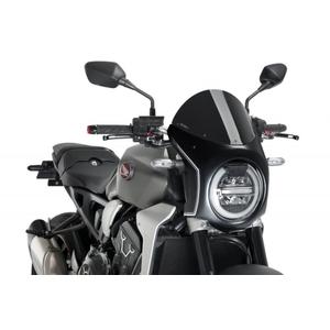 Windshield PUIG SEMI-FAIRING 3143N carbon look black