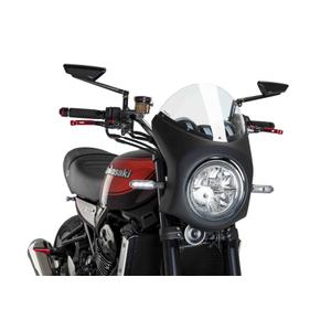Windshield PUIG SEMI-FAIRING 9595W matt black transparent