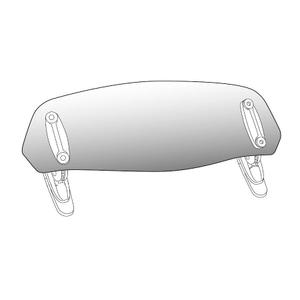 Multiadjustable visor PUIG 6375W clip-on transparent