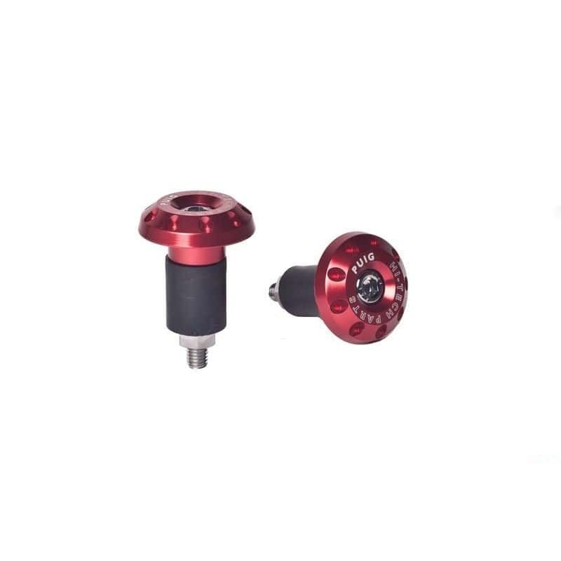 Universal bar ends PUIG RACE red D 13-18mm