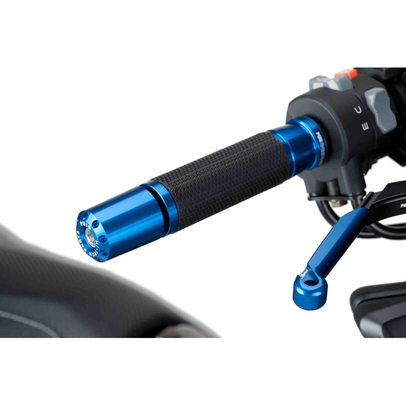 Bar ends PUIG LONG blue for KYMCO AK 550 Premium 2024