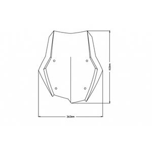 Windscreen PUIG TOURING 3769W clear
