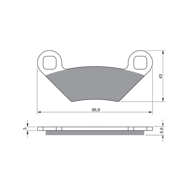 Brake pads GOLDFREN S33 OFF-ROAD FRONT