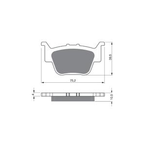 Brake pads GOLDFREN 243 S33 OFF-ROAD