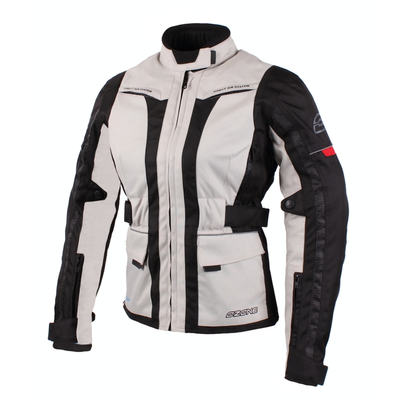 Damska kurtka motocyklowa Ozone Madame szaro/czarna wyprzedaż
