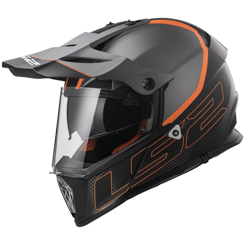 Kask LS2 MX436 Pioneer Element matowy tytanowy
