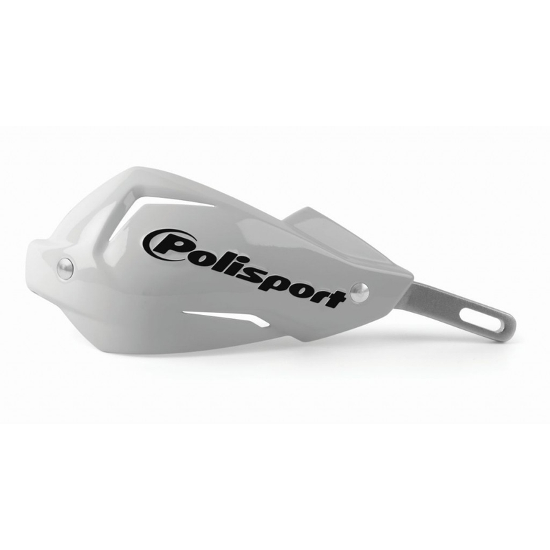 Handguard POLISPORT TOUQUET with universal mounting kit white
