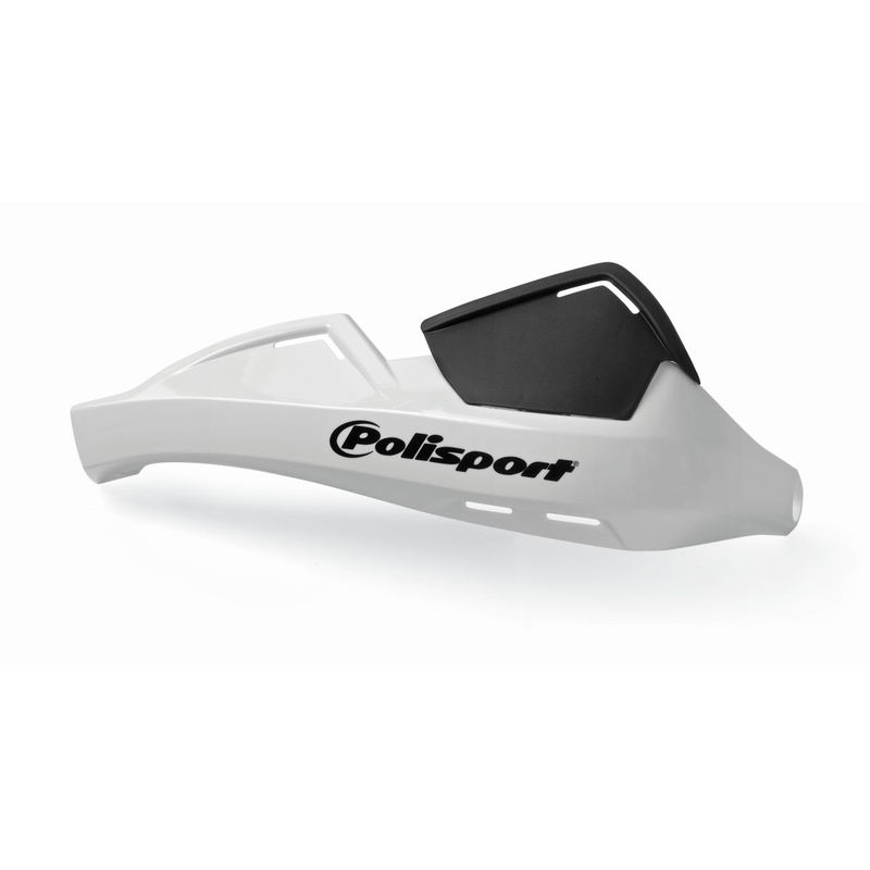 Handguard POLISPORT EVOLUTION INTEGRAL with mounting kit (?22 mm) white
