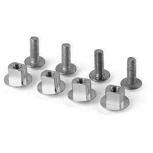 Bolts for hand protector POLISPORT 8306100001 silver