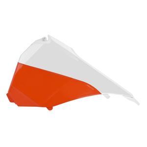 Airbox covers POLISPORT 8455100001 white/orange KTM