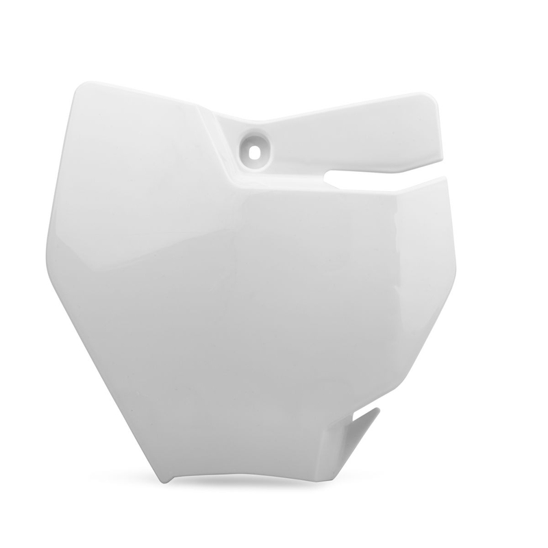 Number plate POLISPORT white for KTM SX 65 2016-2023