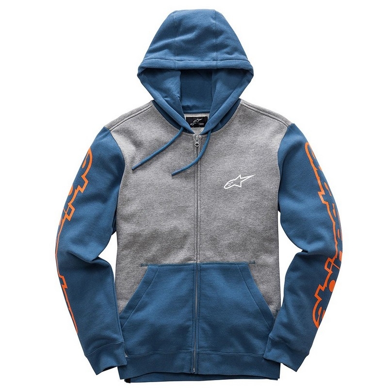 Bluza Alpinestars Machine Fleece szaro-niebieska wyprzedaż