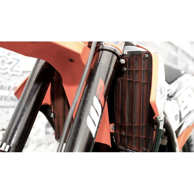 Mesh for radiator louvers POLISPORT black for HONDA CRF 250 R 2010-2013