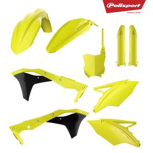 Plastic body kit POLISPORT Flo yellow