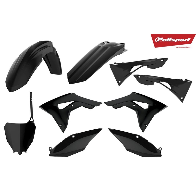 Plastic body kit POLISPORT black
