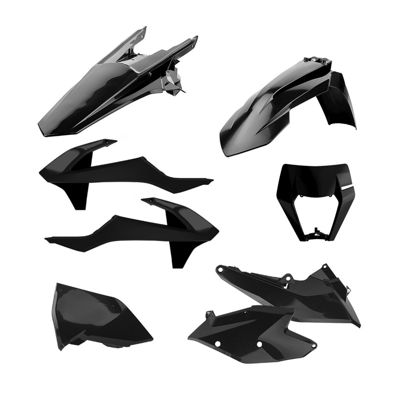 Plastic body kit POLISPORT black
